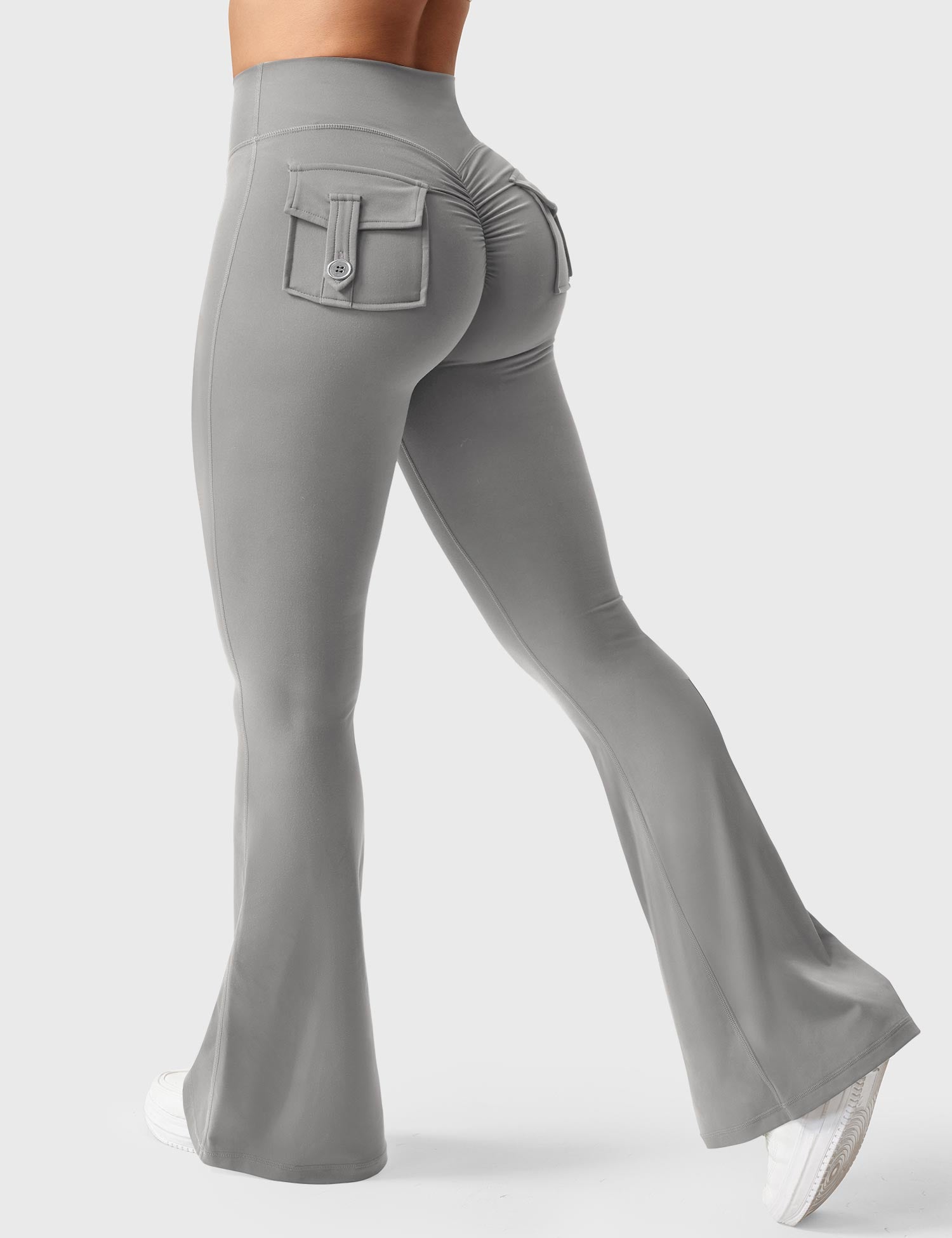 Velouré Brittany Flared Leggings with Pockets