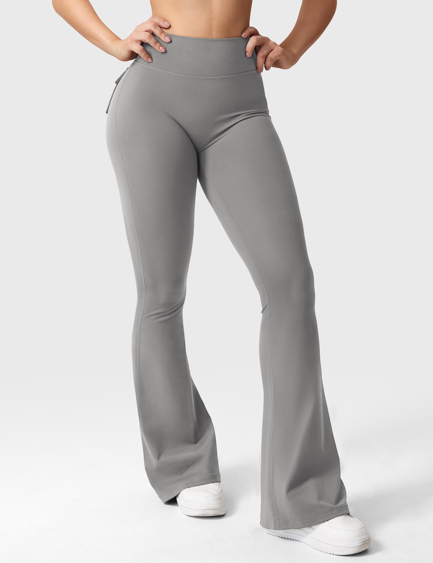Velouré Brittany Flared Leggings with Pockets
