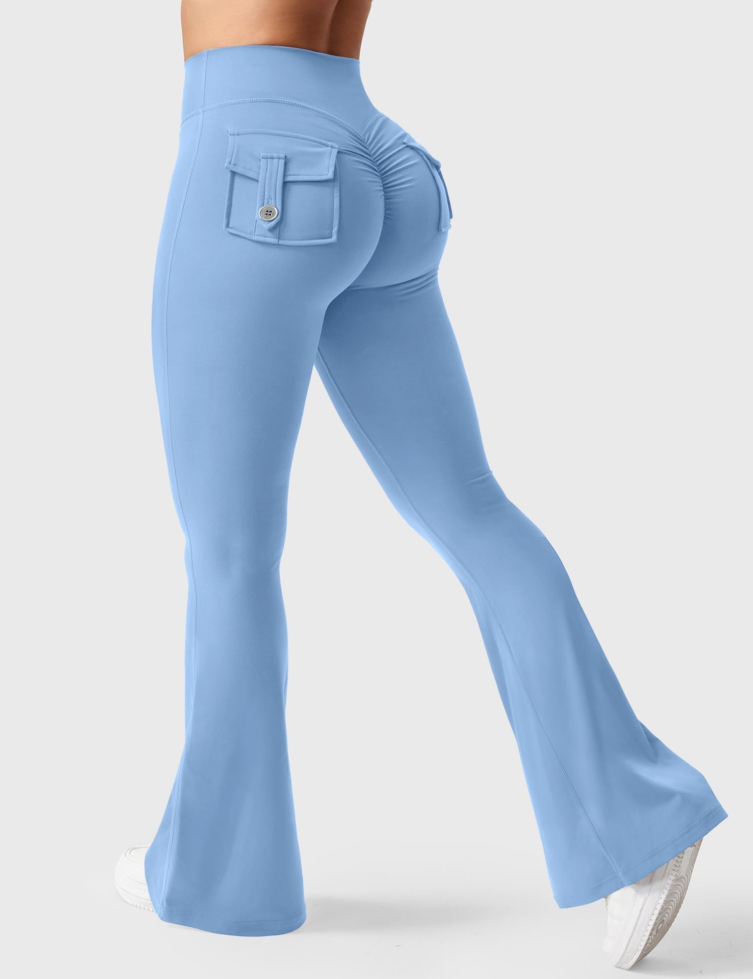 Velouré Brittany Flared Leggings with Pockets