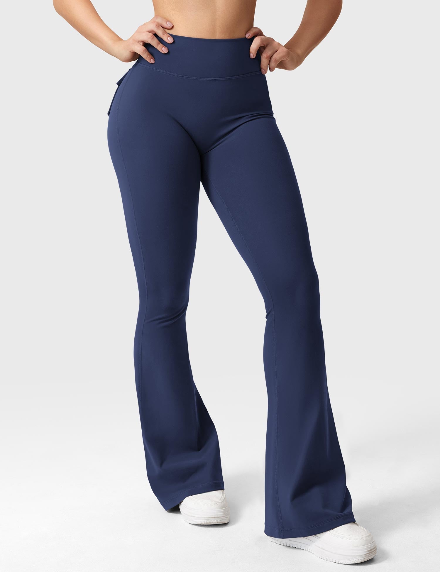Velouré Brittany Flared Leggings with Pockets