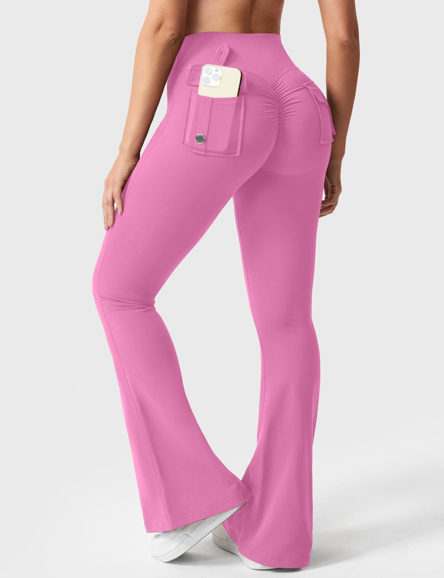 Velouré Brittany Flared Leggings with Pockets