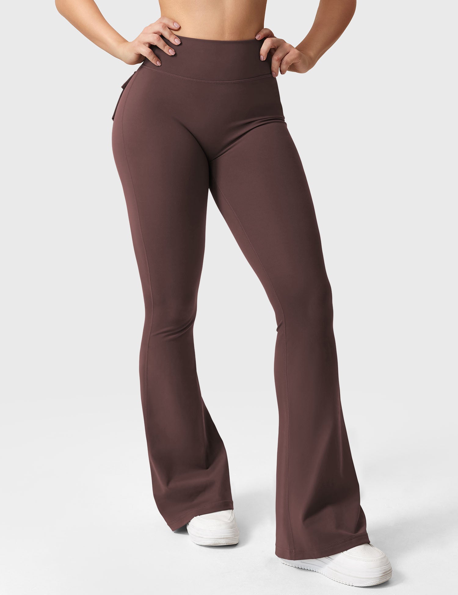Velouré Brittany Flared Leggings with Pockets