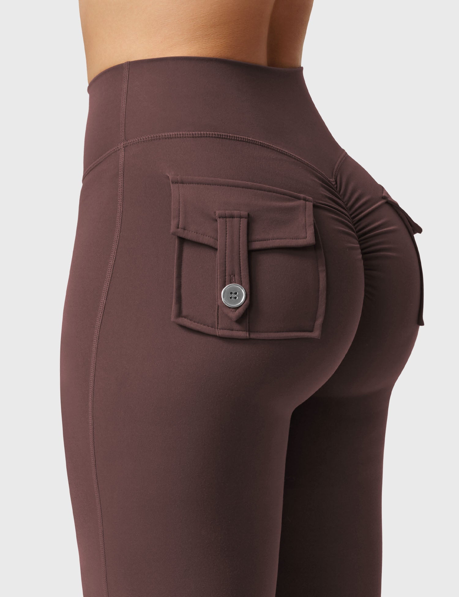 Velouré Brittany Flared Leggings with Pockets