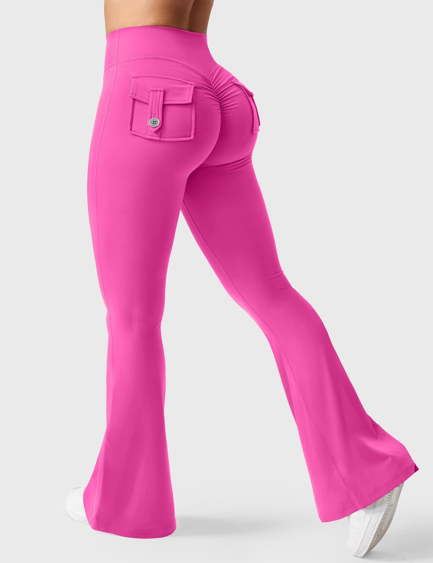 Velouré Brittany Flared Leggings with Pockets