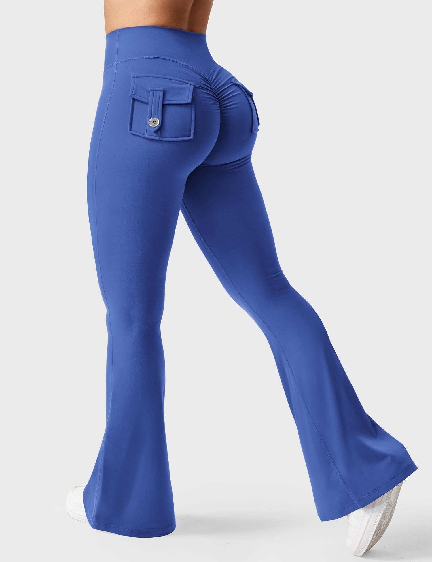 Velouré Brittany Flared Leggings with Pockets
