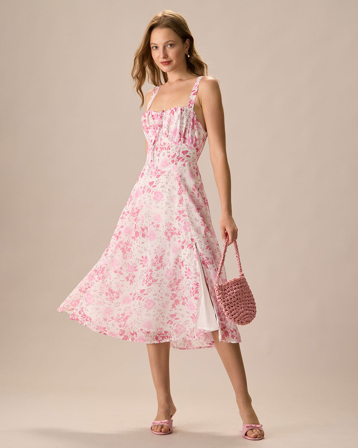 Blush Blossom™ Ruched Dress