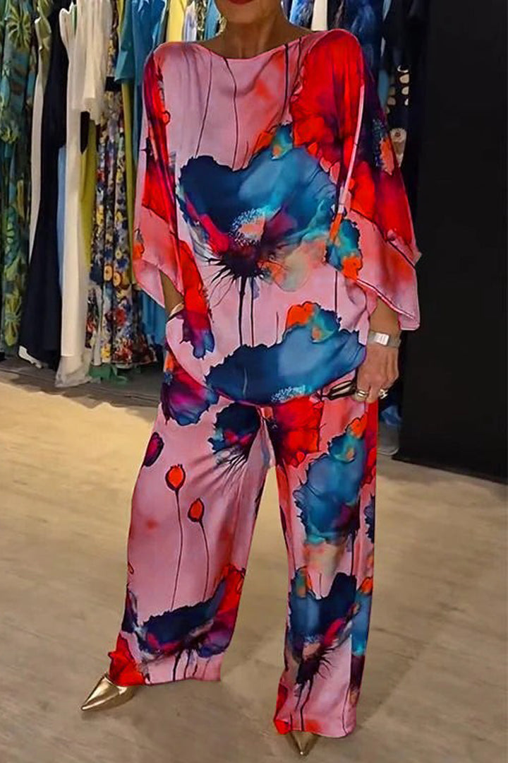 RILEY | ELEGANT PRINTED LOUNGE SET