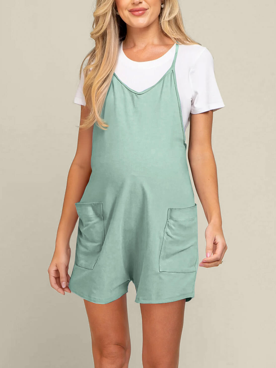 Oversized Jumpsuit Shorts - Maternity & Postpartum