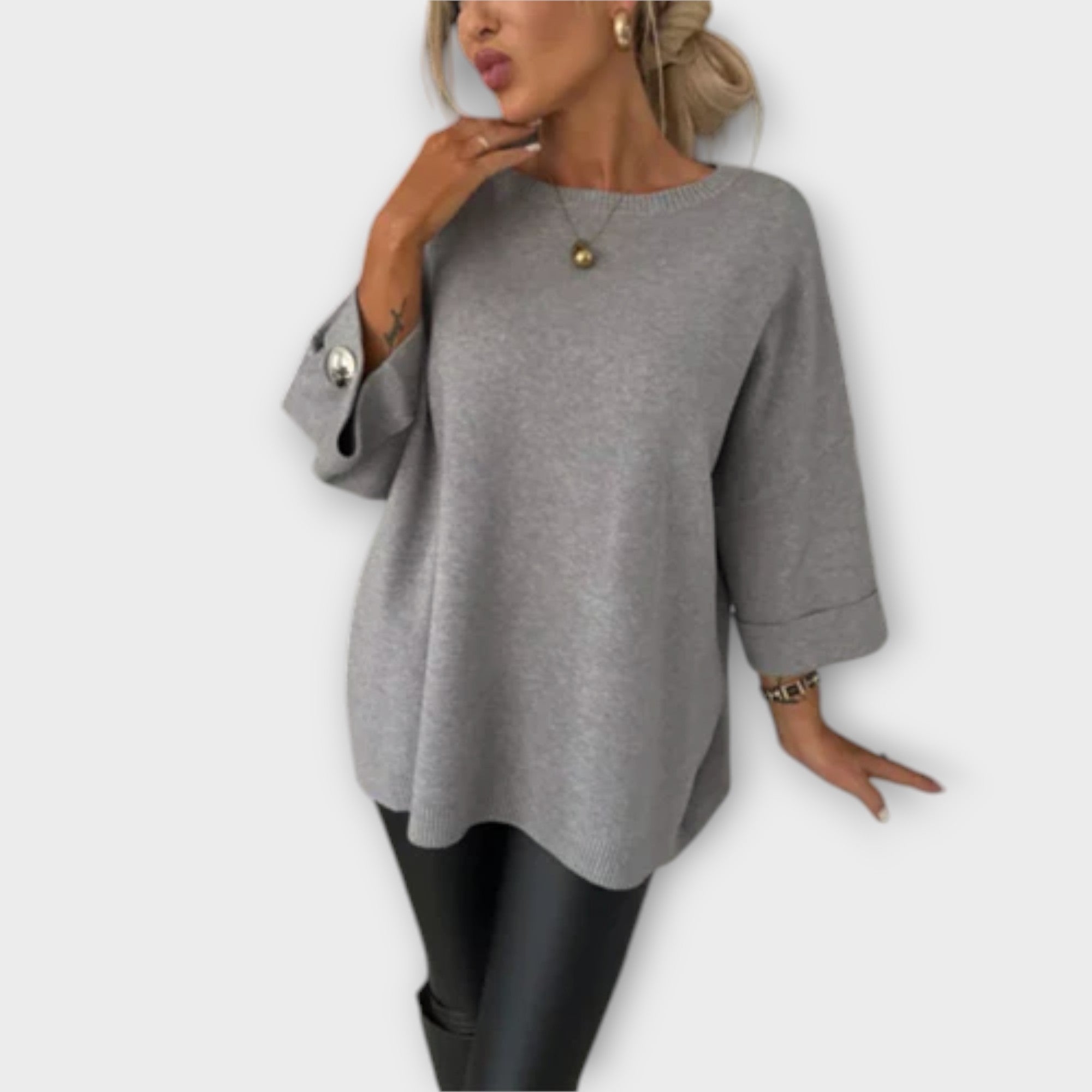 April | Elegant Sweater Blouse