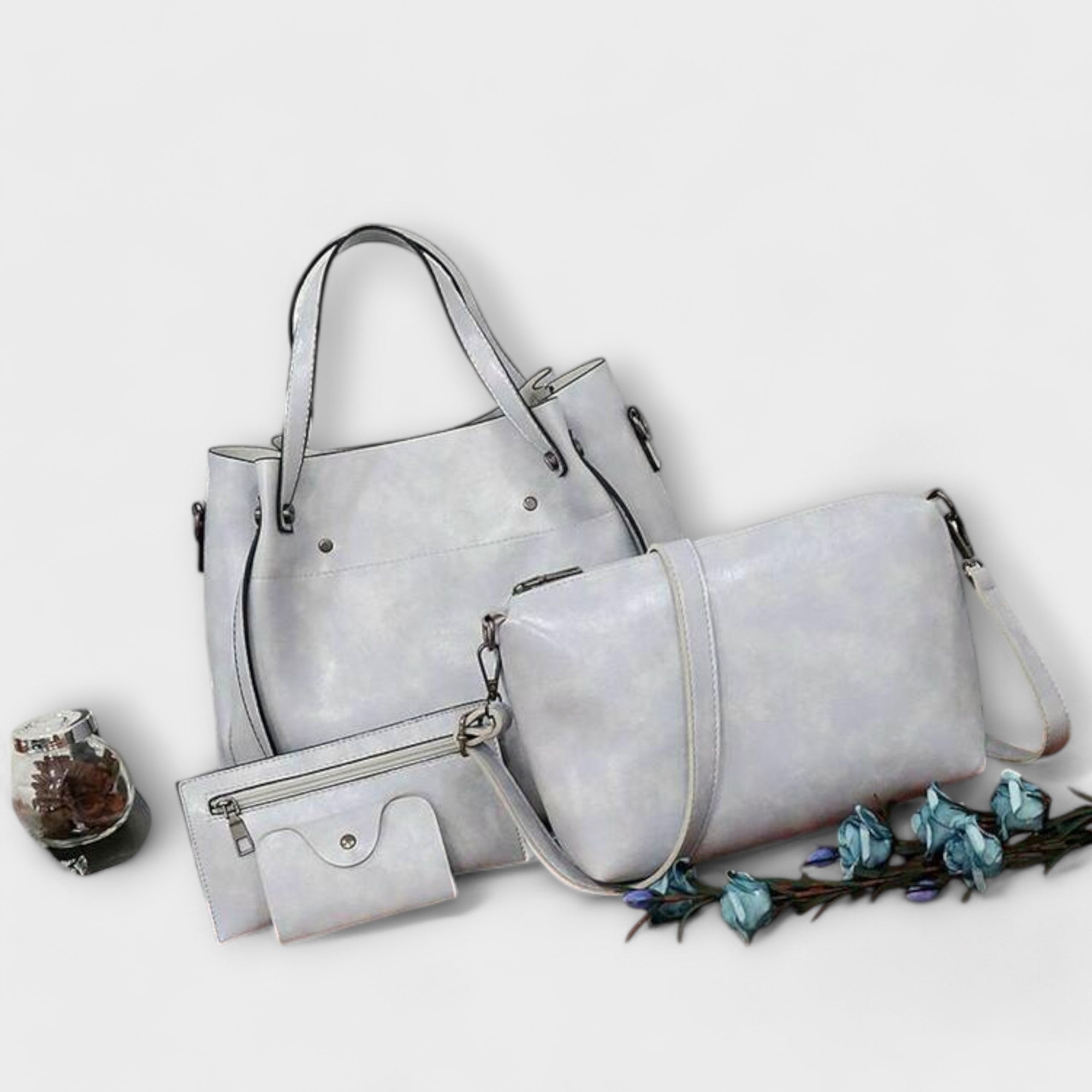 Barbara's Bags - 4-Piece Vintage Tote Set
