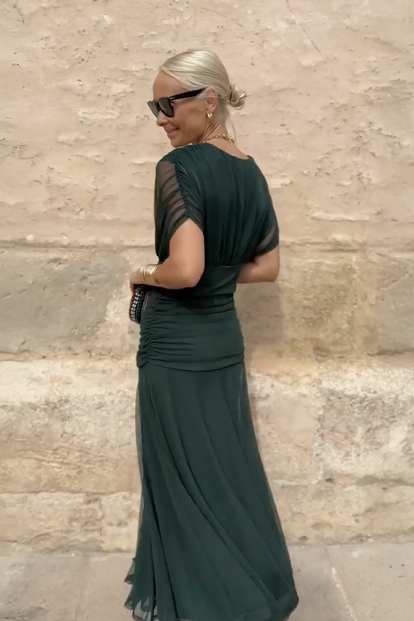Emerald Elegance™ Maxi Dress