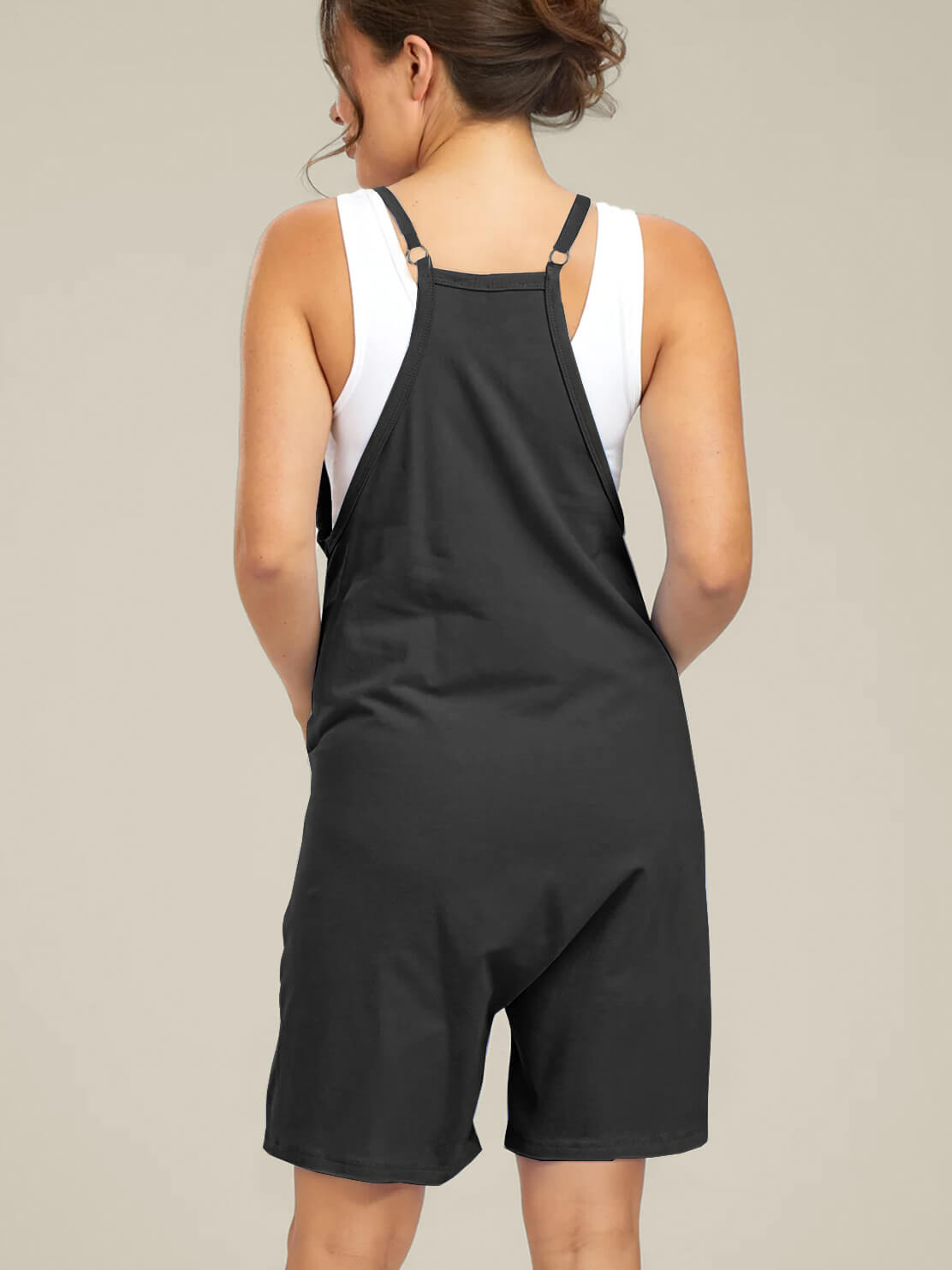 Oversized Jumpsuit Shorts - Maternity & Postpartum