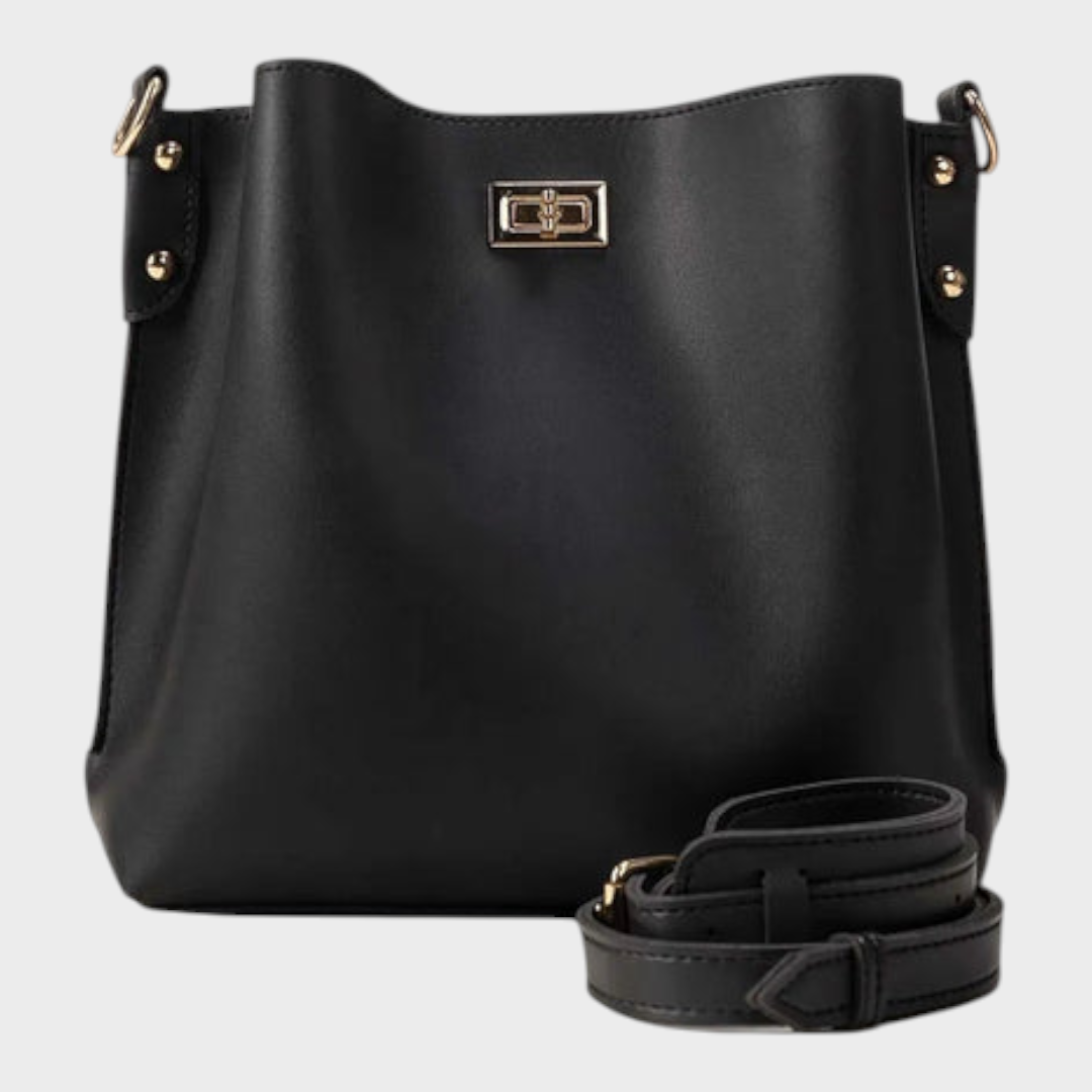 Quennie | Black Bucket Bag