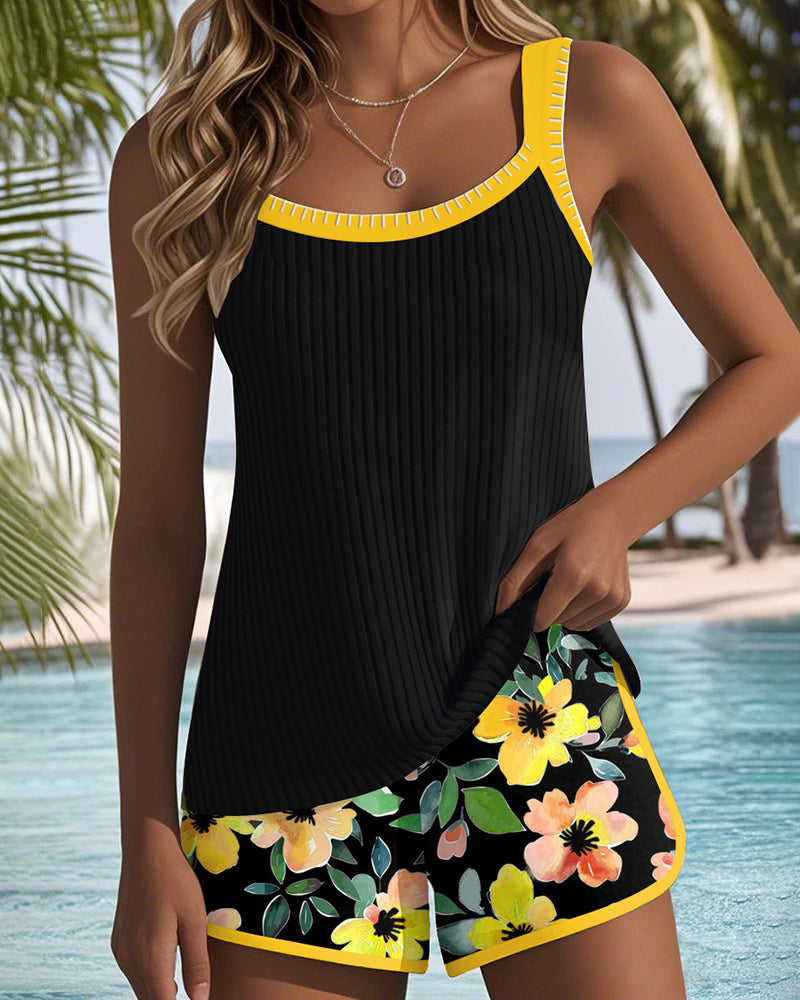 Two Piece Beach Tankini Pants