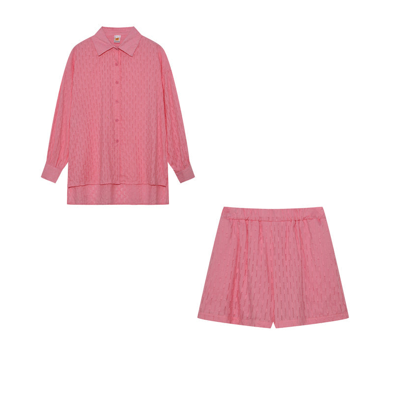 CHARLOTTE | BREEZY SHIRT & SHORTS LOUNGE SET