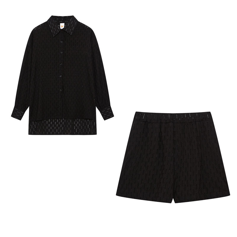 CHARLOTTE | BREEZY SHIRT & SHORTS LOUNGE SET
