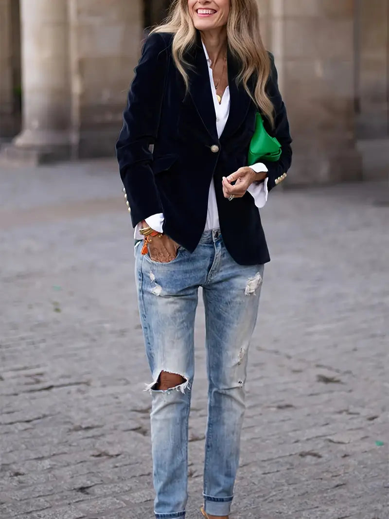 Ophelia™ | Elegant Luxe Tailored Blazer