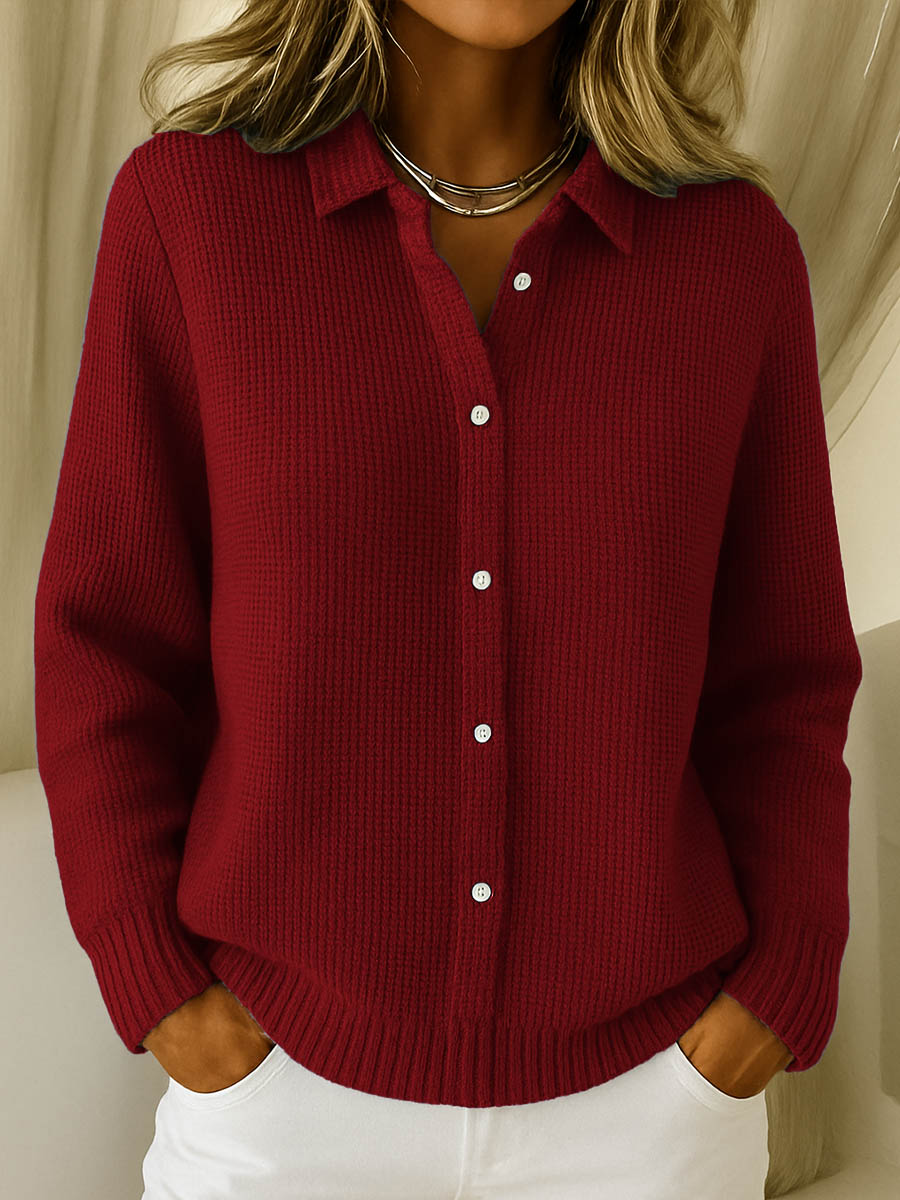 Charlotte™ Classic Knit Button Cardigan