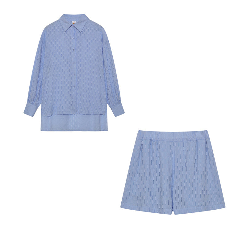CHARLOTTE | BREEZY SHIRT & SHORTS LOUNGE SET