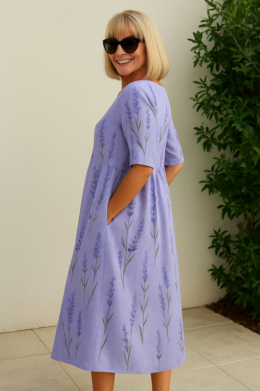 Lila | Midi Dress - Effortless Comfort