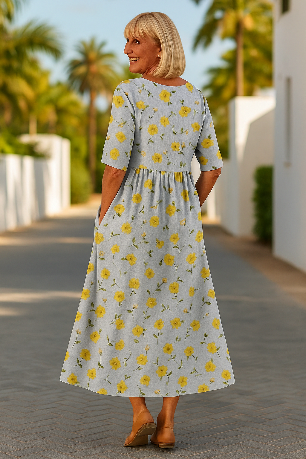 Lila | Midi Dress - Effortless Comfort