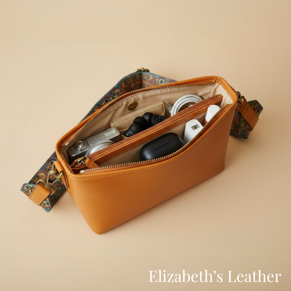 Tamar's Vintage Crossbody Leather Bag
