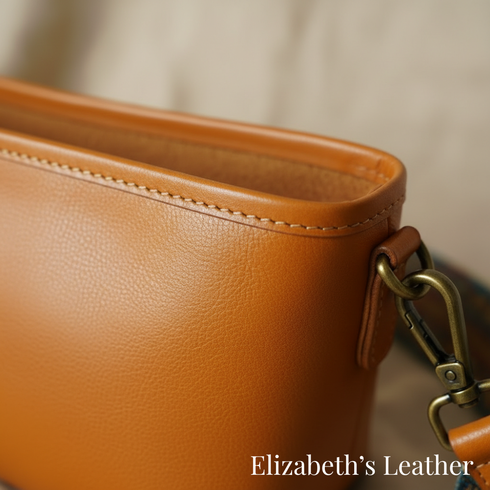 Tamar's Vintage Crossbody Leather Bag