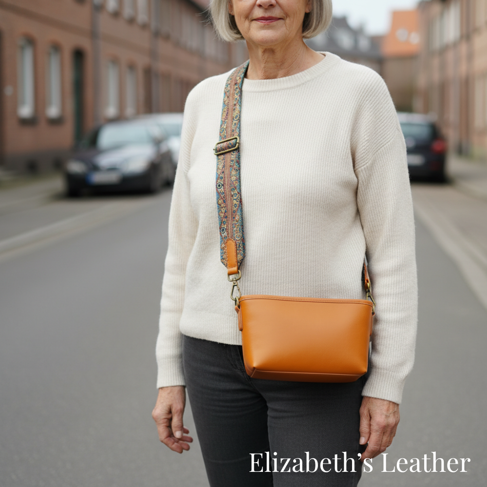 Tamar's Vintage Crossbody Leather Bag