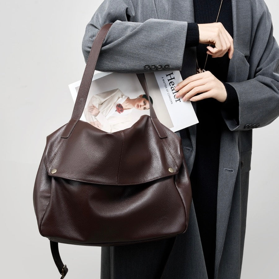 Adriani | Retro genuine leather soft minimalist bag for everyday use