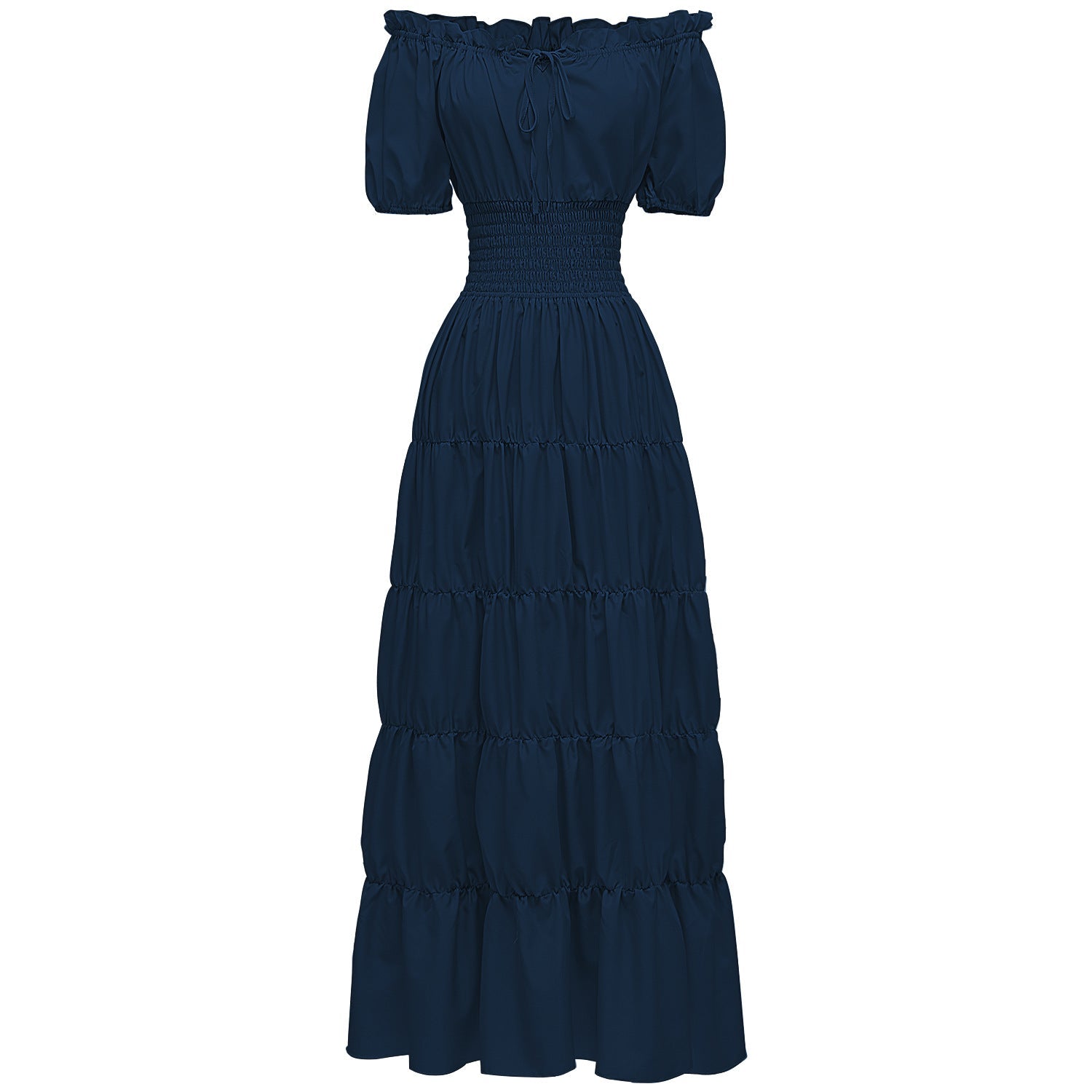 AIZA™ – Classic Corset Long Retro Maxi Dress
