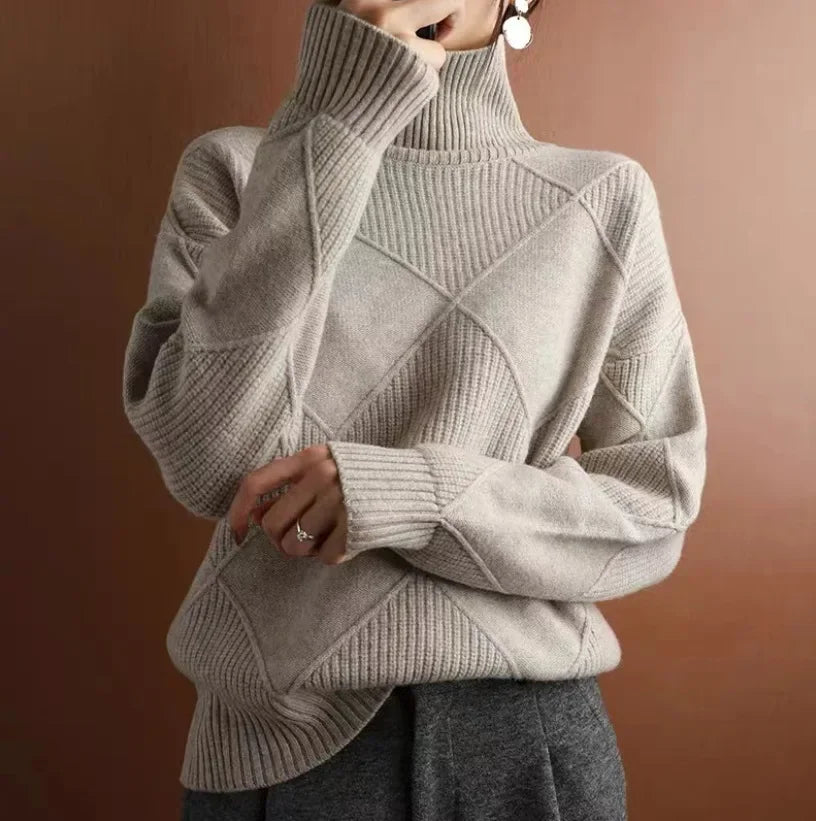 Allegra™ Diamond Knit Cashmere Sweater