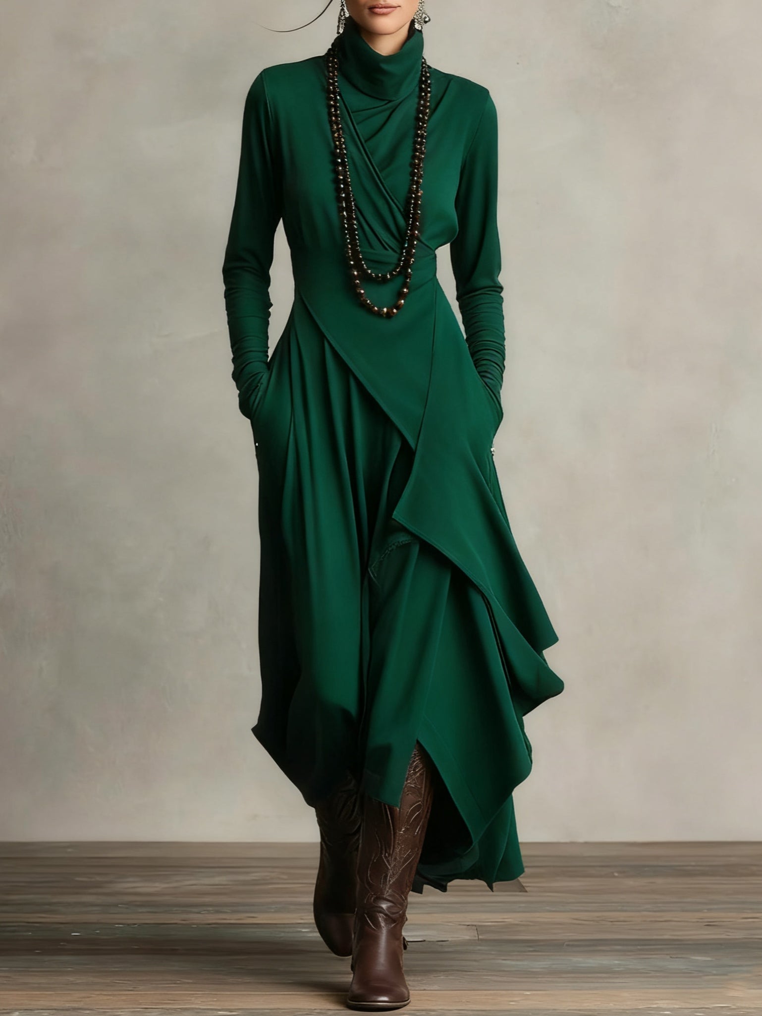 Malva | High Neck Maxi Dress