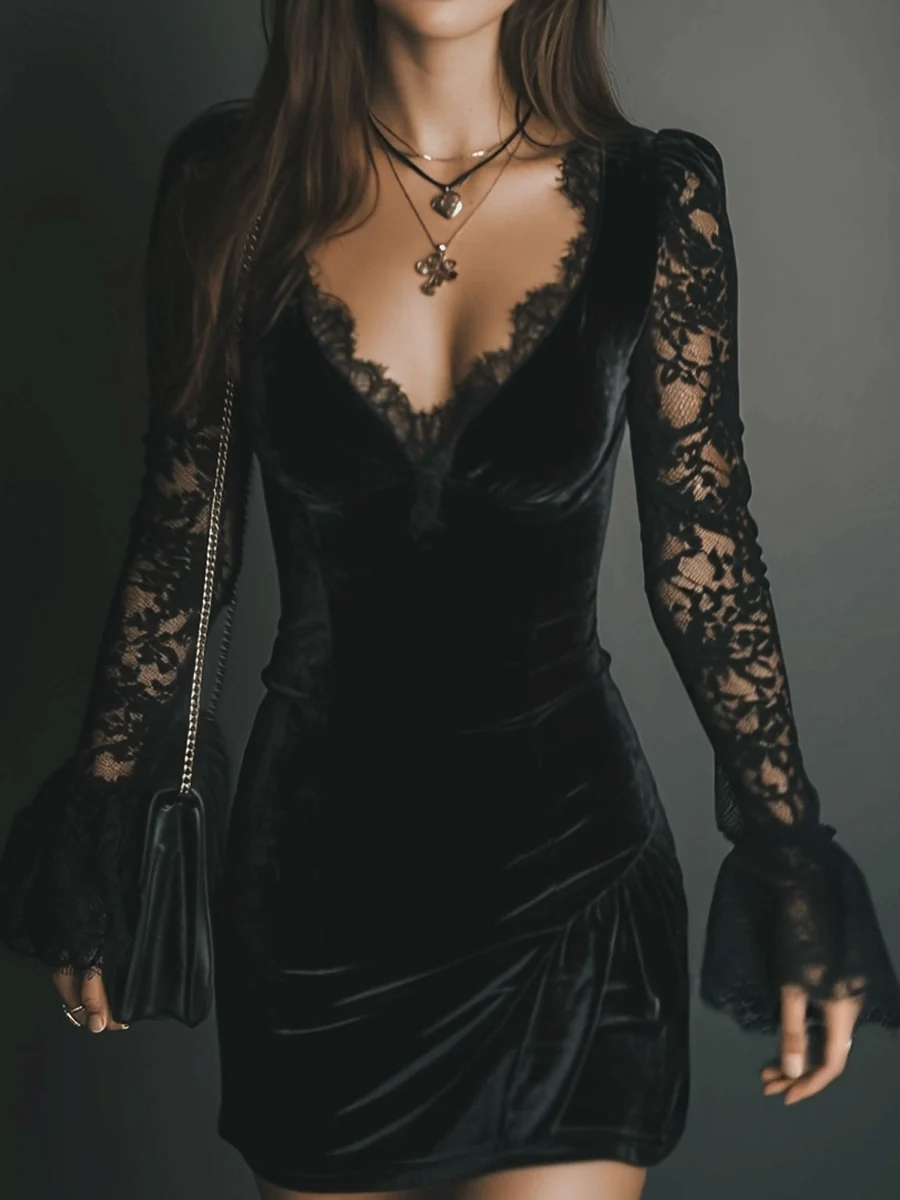 Luna™ Velvet Mini Dress