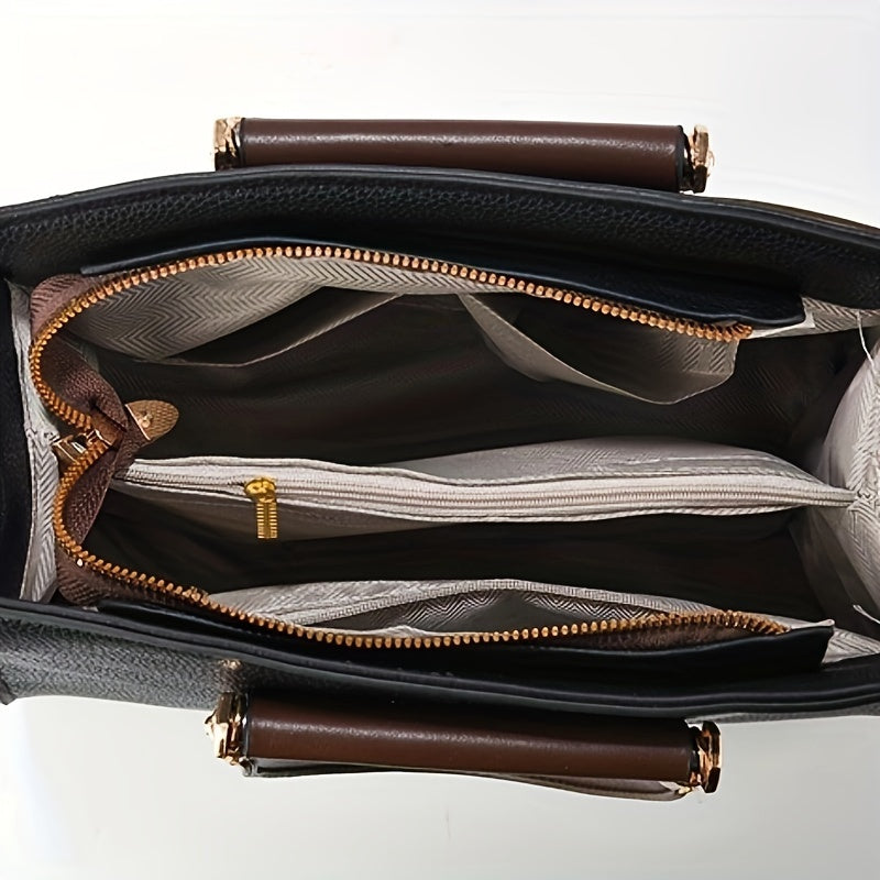 Barbara's Bags - Elegant 3-Piece Leather Bag Set