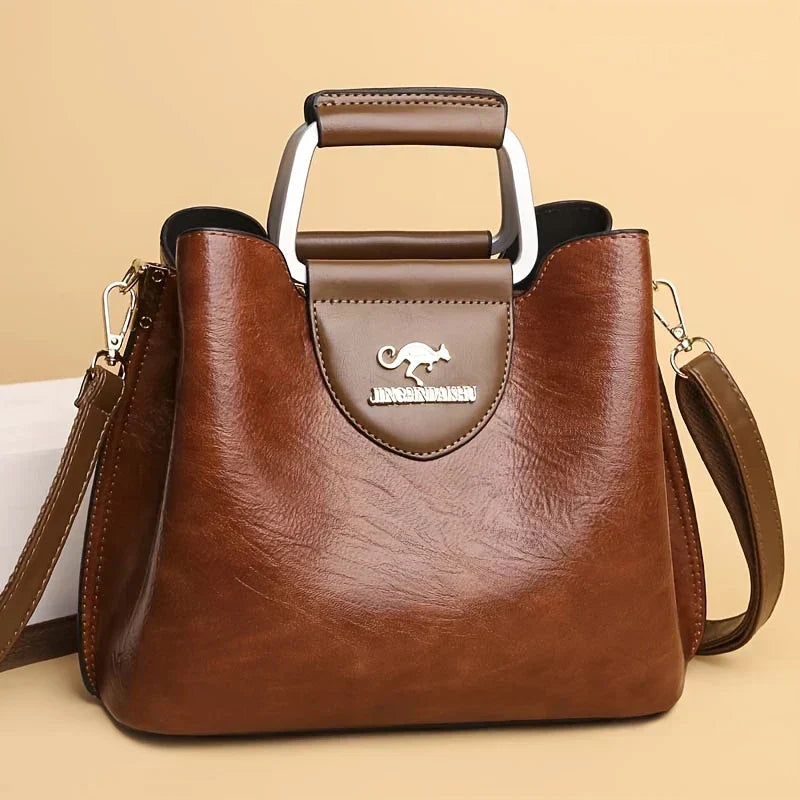 Barbara's Bags - Chic Leather Bucket Bag