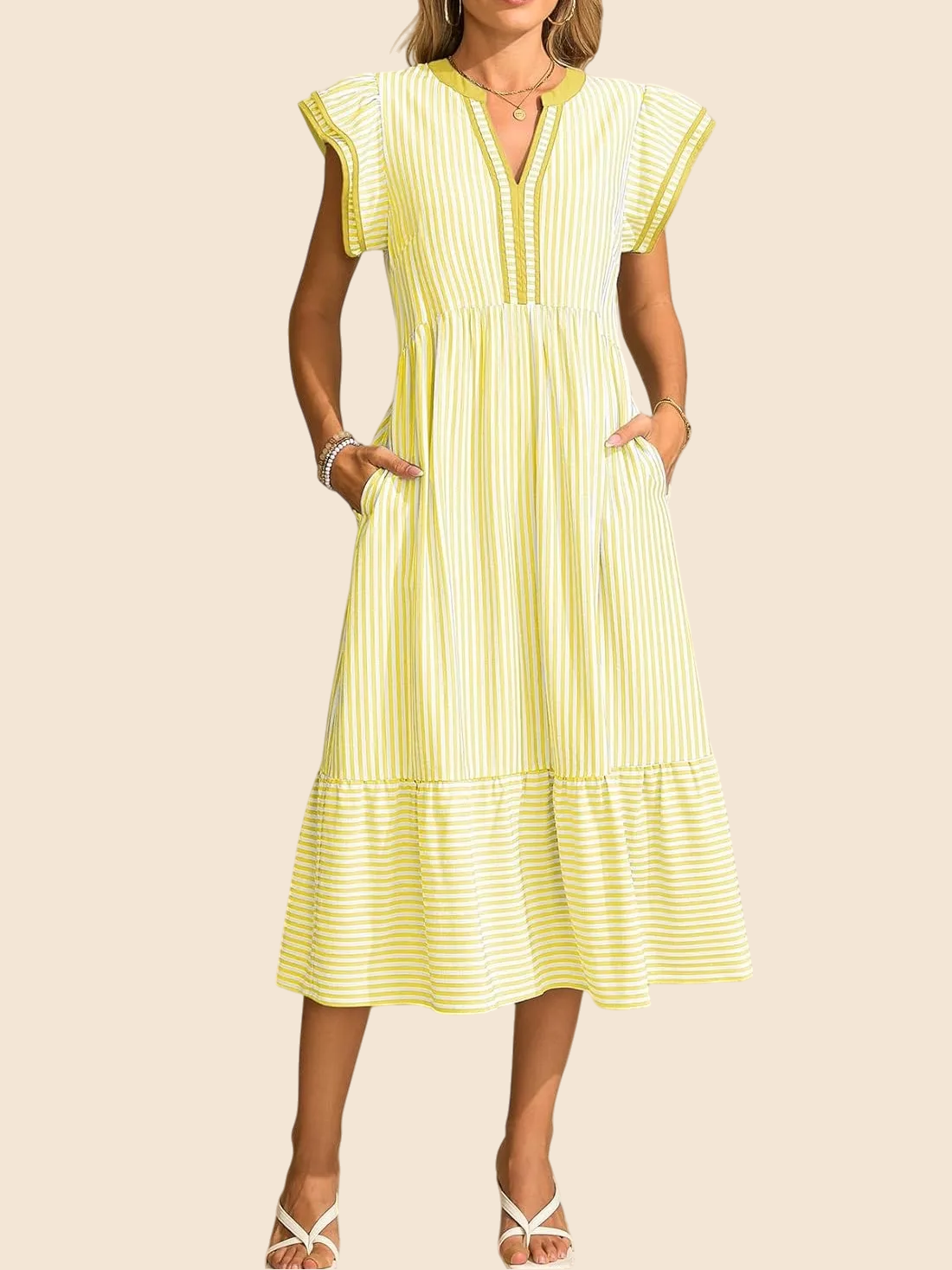 Sunset Stripes™ Long Dress