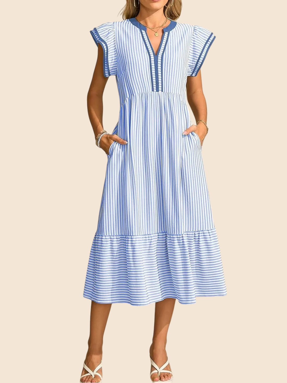 Sunset Stripes™ Long Dress