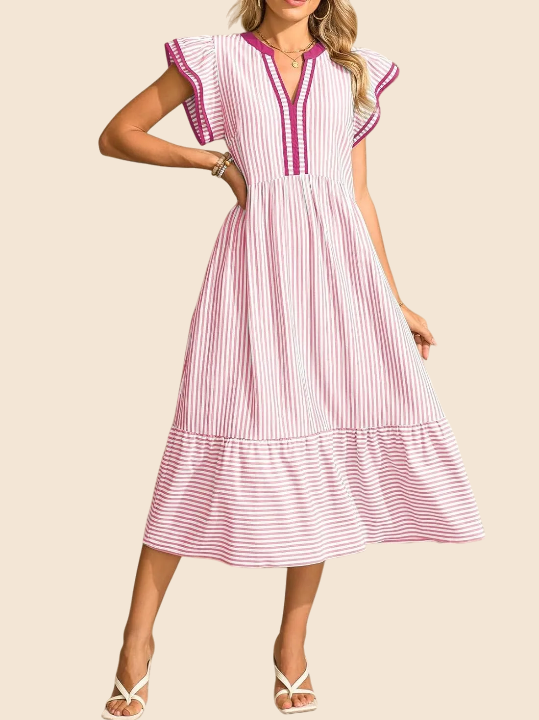 Sunset Stripes™ Long Dress