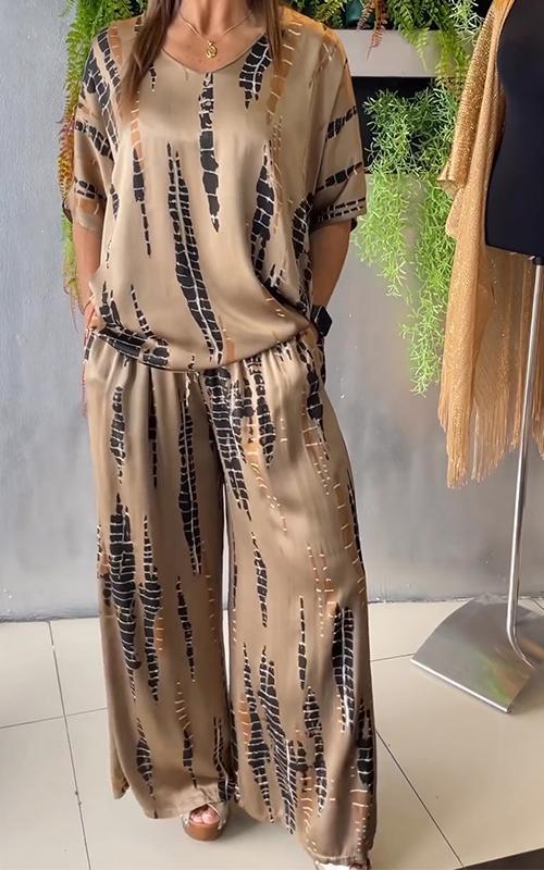 SOPHIA | CASUAL PRINTED LOUNGE SET