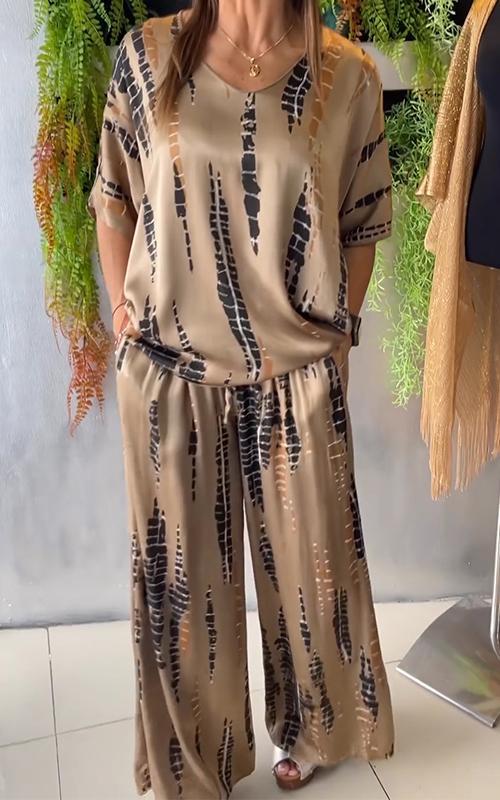 SOPHIA | CASUAL PRINTED LOUNGE SET