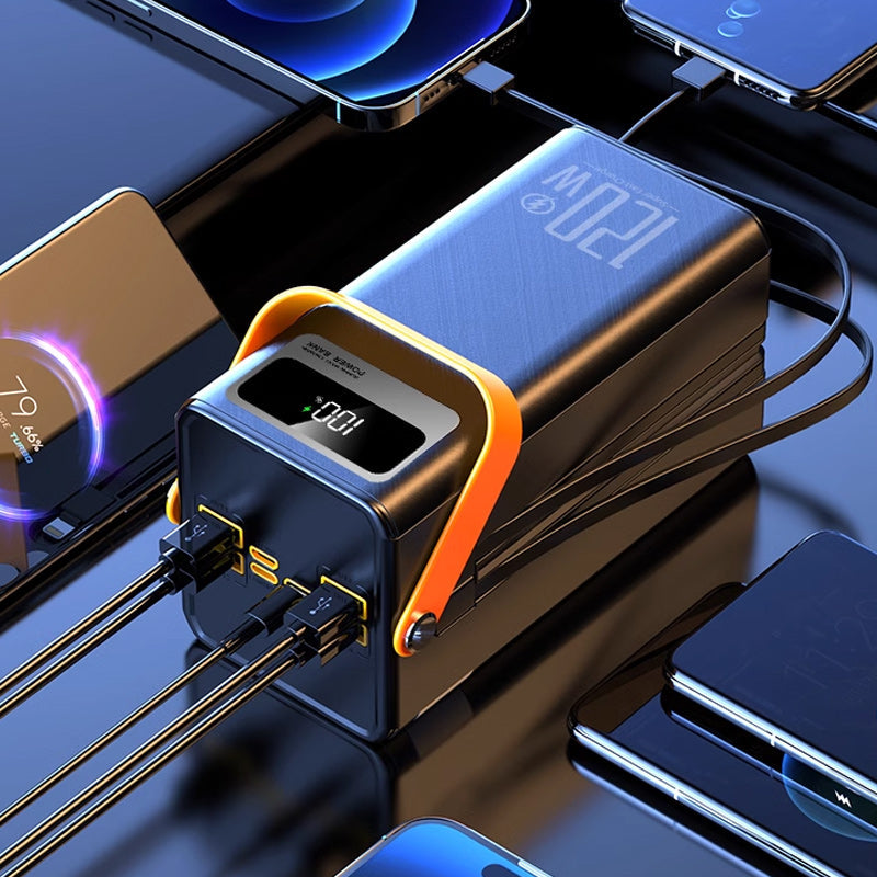 🔋 60000mAh High Capacity Power Bank with LED Light