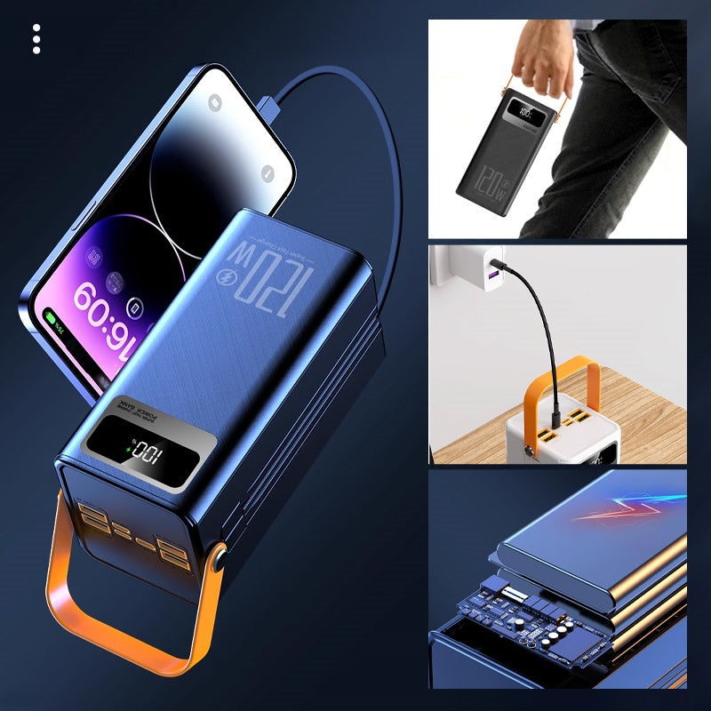 🔋 60000mAh High Capacity Power Bank with LED Light