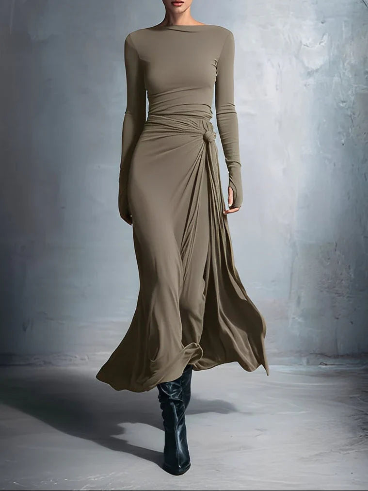 Naiara ❘ Maxi dress with side knot