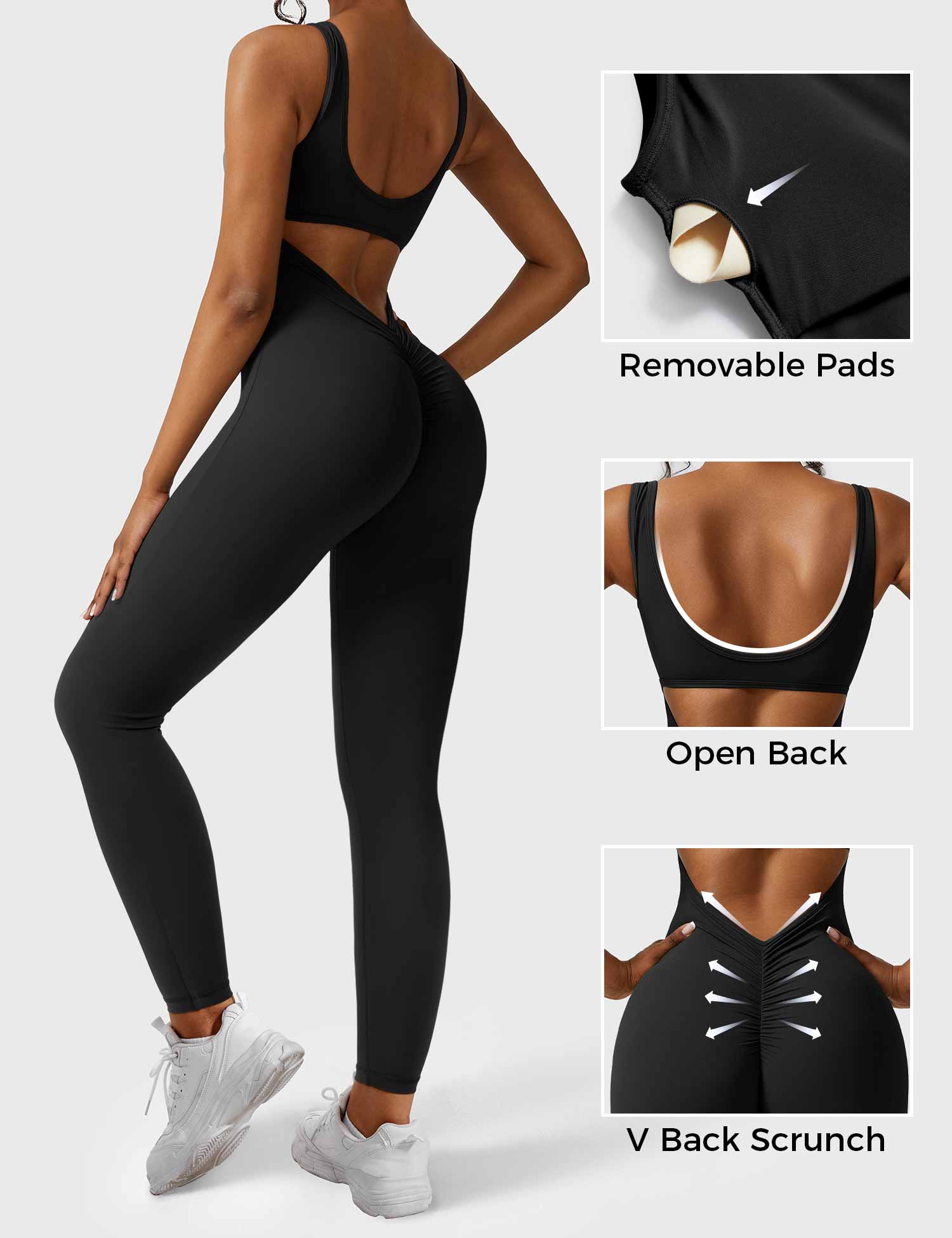 Velouré Lizvette V-Back Jumpsuit