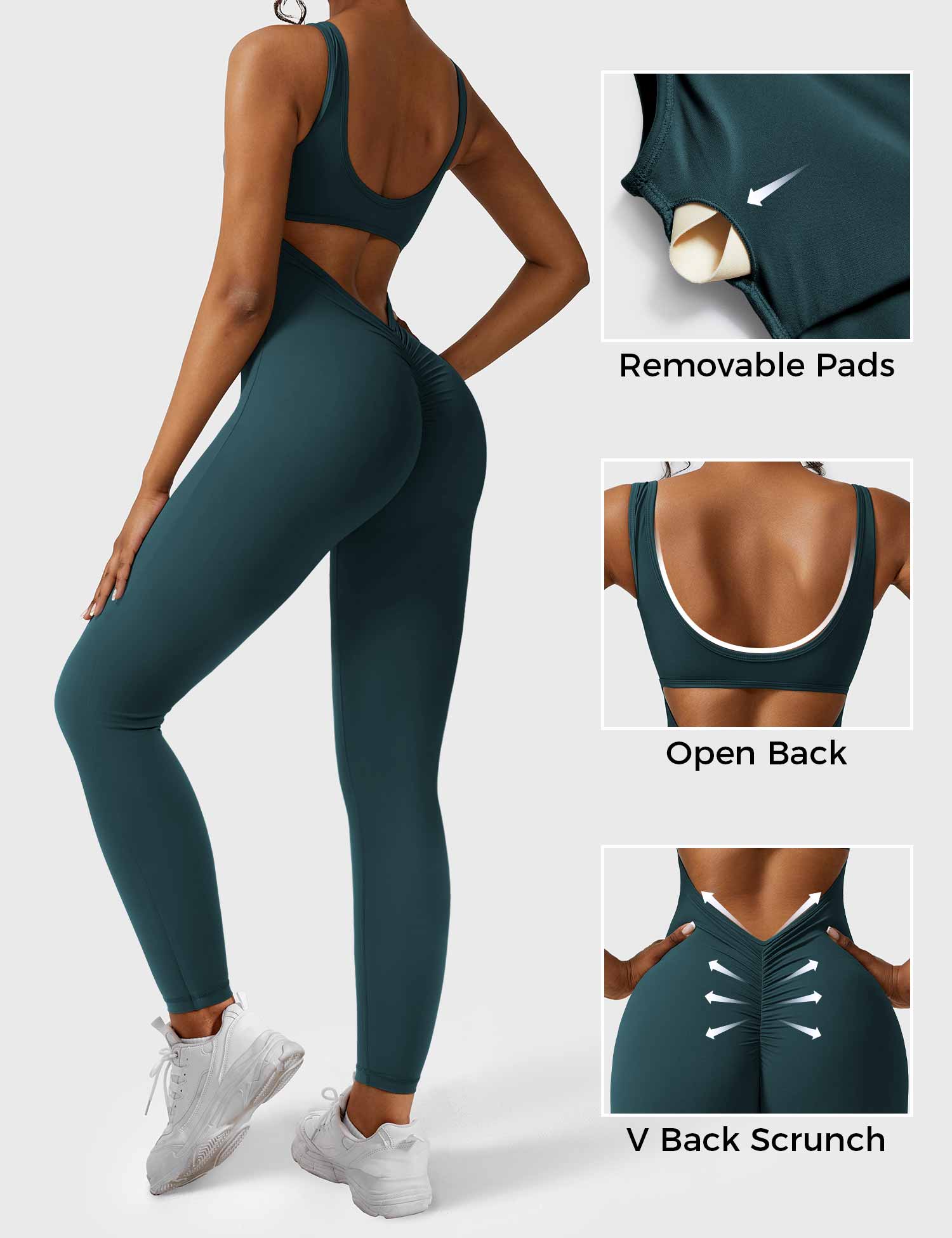 Velouré Lizvette V-Back Jumpsuit