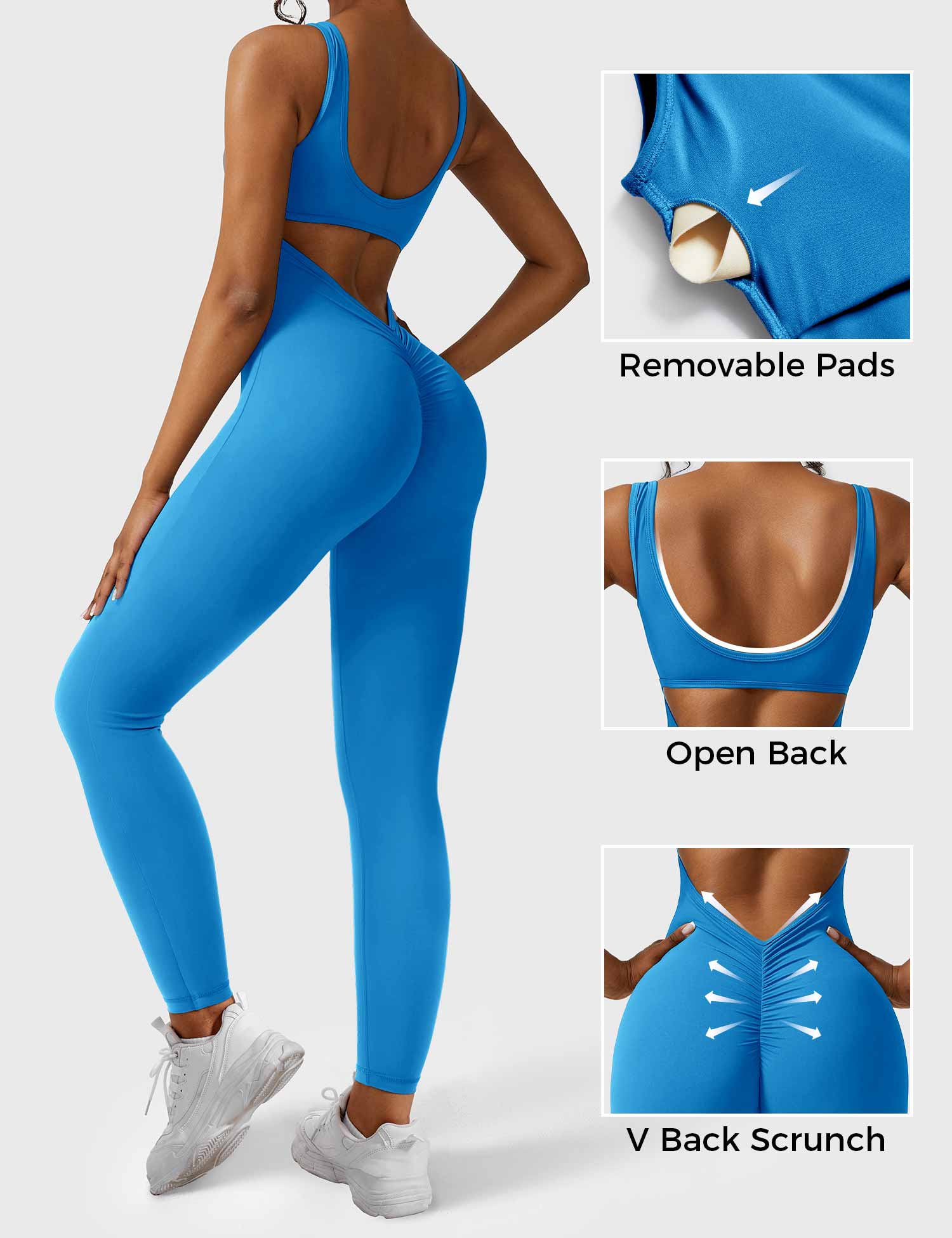 Velouré Lizvette V-Back Jumpsuit