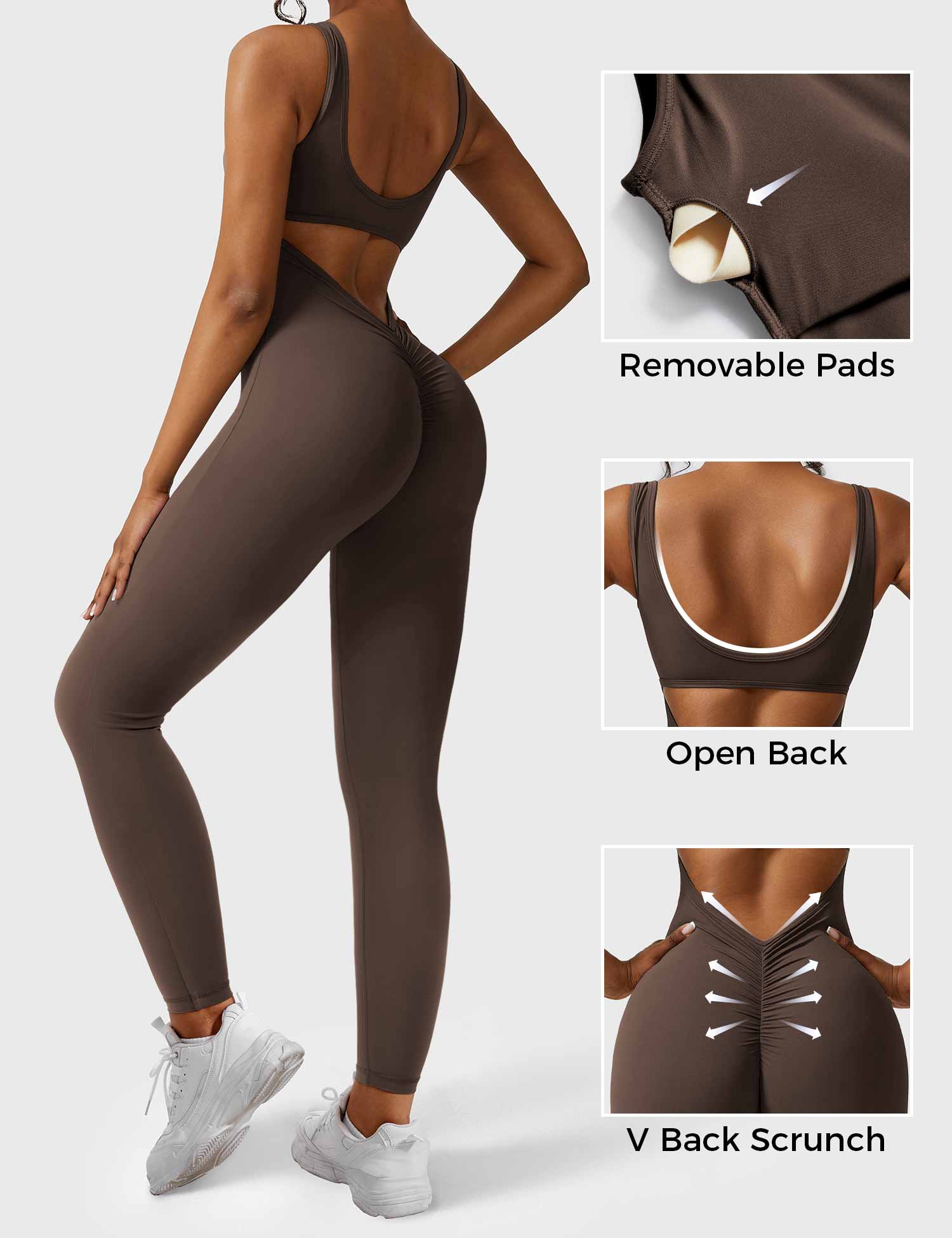 Velouré Lizvette V-Back Jumpsuit