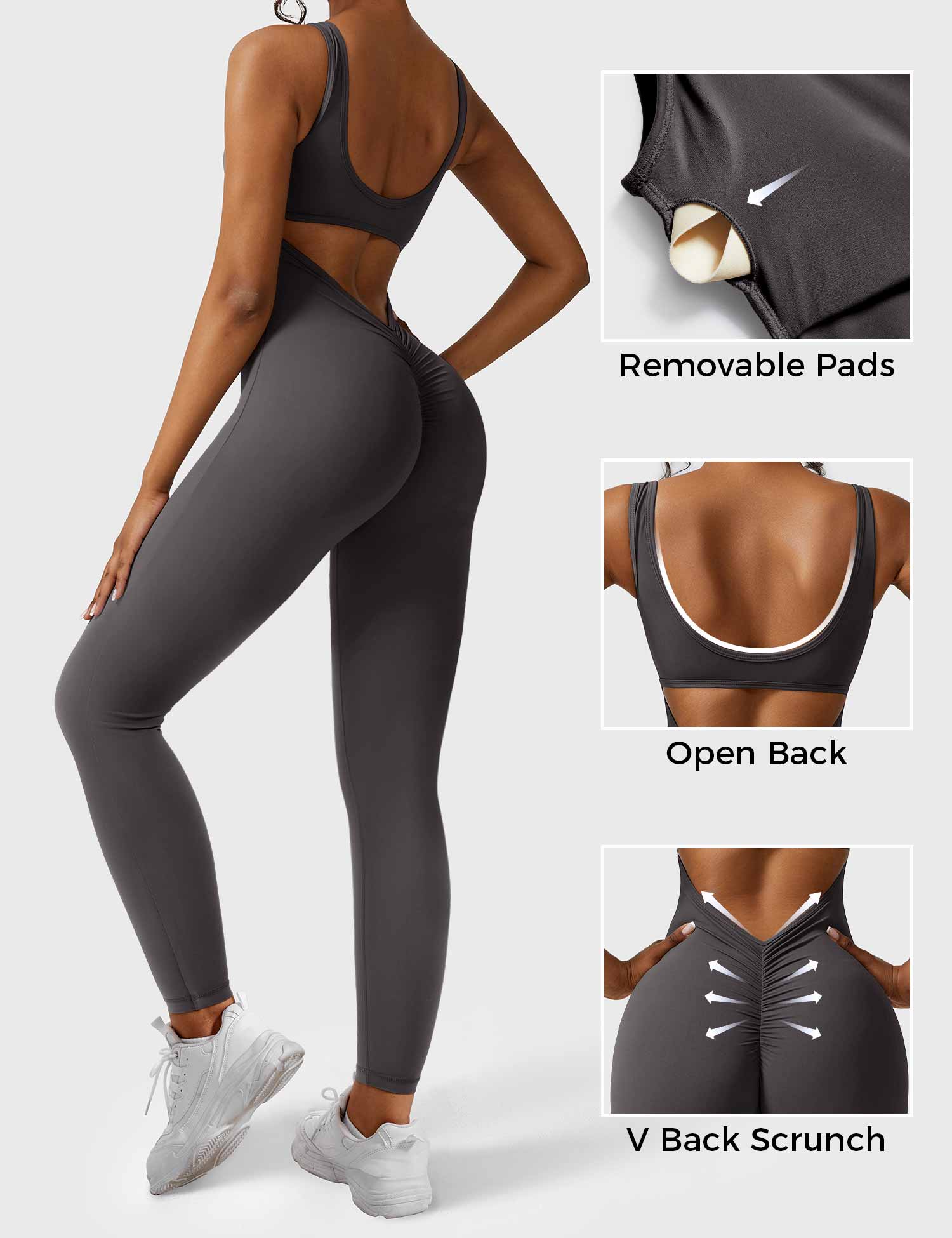 Velouré Lizvette V-Back Jumpsuit