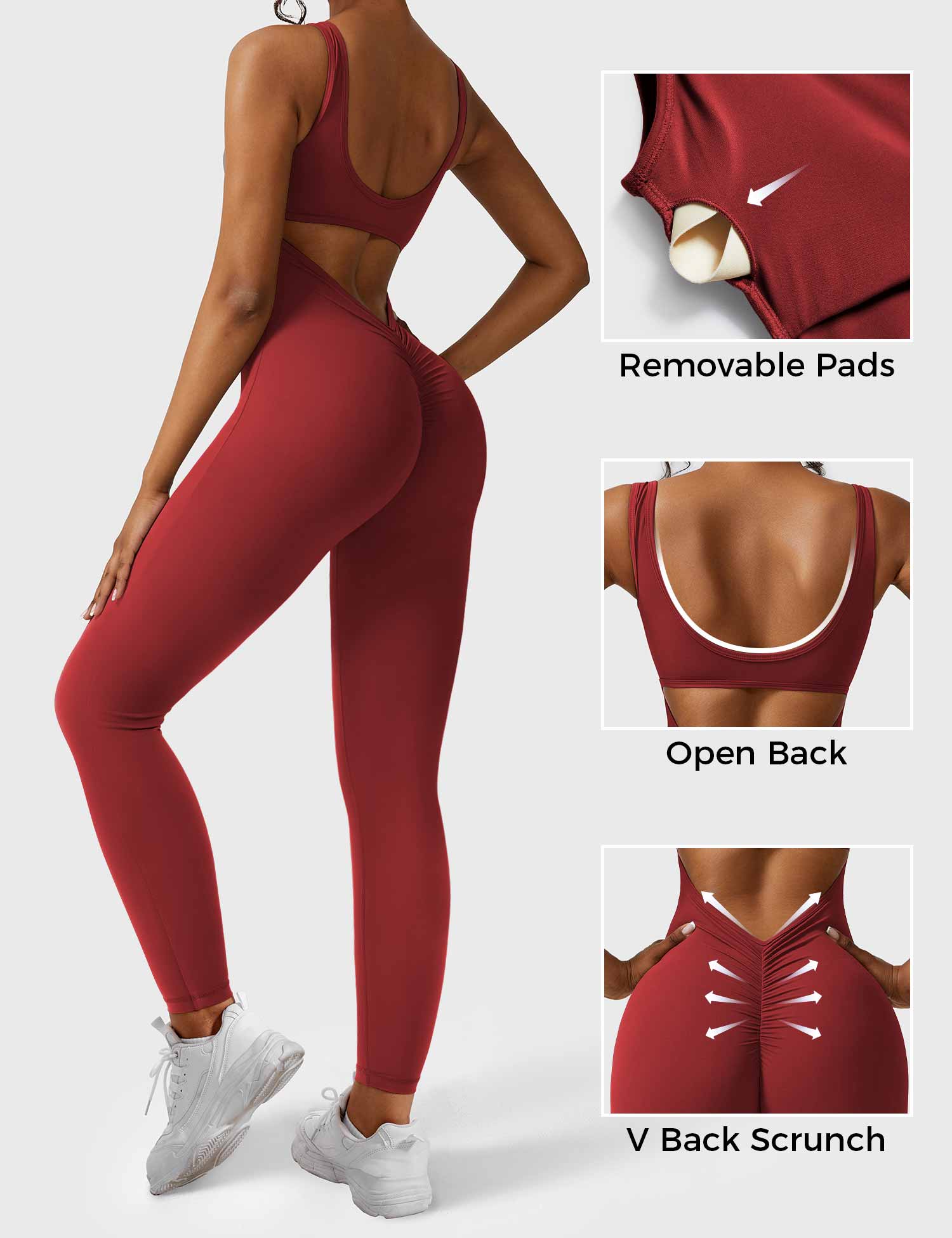 Velouré Lizvette V-Back Jumpsuit