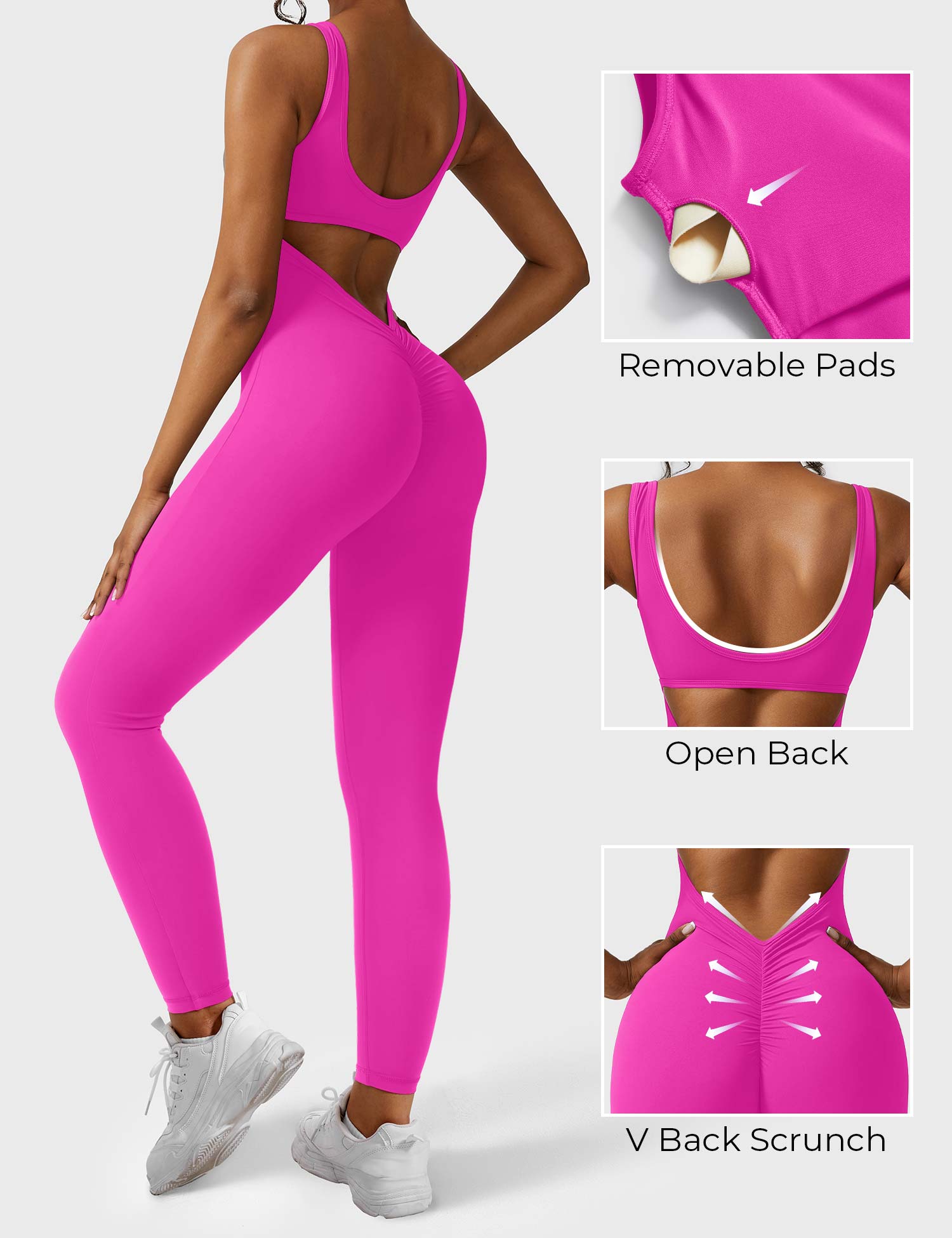 Velouré Lizvette V-Back Jumpsuit